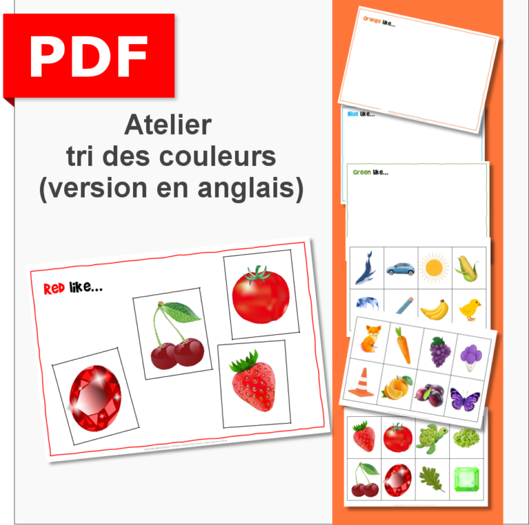 Les Couleurs En Anglais Exercices à Imprimer