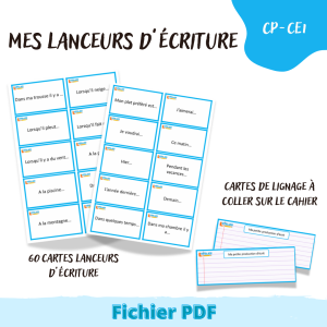 mes lanceurs d'écritures atelier de production d'écrits CP CE1 écriture astuces